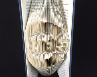 Folded Book Art-Chicago CUBS-Gift for Him-Sports Fan Gift-Unique Gift-Custom Hand Made Art-Home Decor