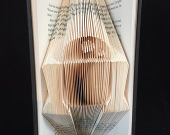 Folded Book Art-R2D2-Gift for Star Wars Fan-Unique Gift for Her/Him-Birthday Gift-Best Seller-Keepsake Gift-Christmas Gift