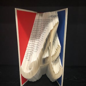 Folded Book Art-Atlanta Braves-Gift for Him-Sports Fan Gift-Unique Gift-Custom Hand Made Art-Home Decor