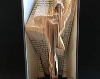 Folded Book Art-Ballerina-Dancer Gift- Gifts for Her-Dance Teacher Gift-Recital Gift