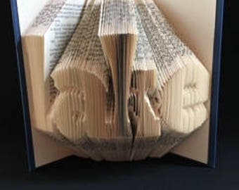 Folded Book Art- Lake-Unique Gift-Custom Hand Made Art-Christmas-Birthday