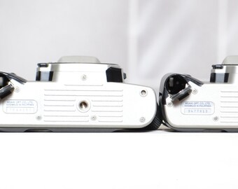 Two Vintage Pentax ZX-50 35mm Film Slr Cameras for PARTS / REPAIR