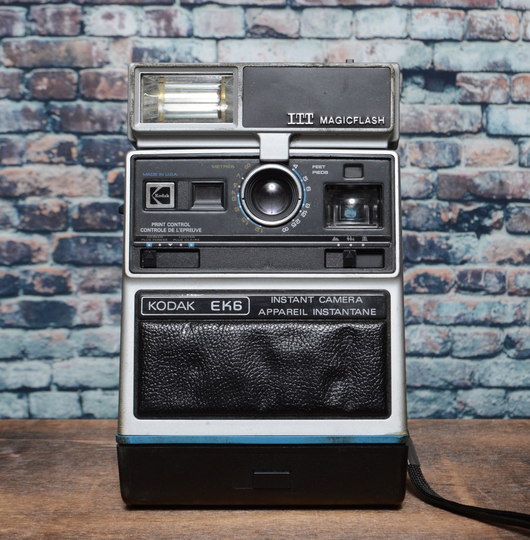 Vintage KODAK EK6 Instant Film Camera ITT Magic Flash Etsy