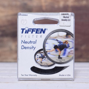 Vintage Tiffen 58mm Neutral Density 0.9 filter for camera lens - digital or film