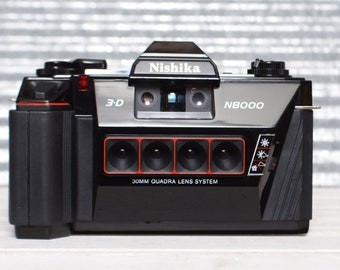 MINT Vintage Nishika N8000 3D Stereo Film 35mm 3-D Camera - 30mm