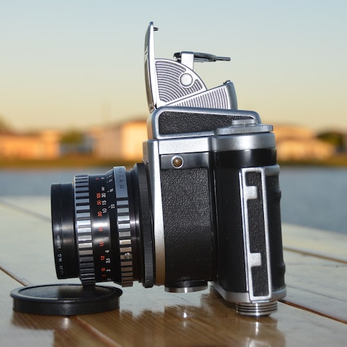 Two Vintage Pentax ZX-50 35mm film slr cameras for PARTS / REPAIR