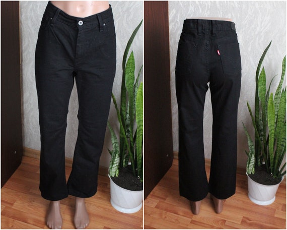 black levi jeans womens high waisted