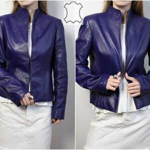 Dkny Leather Jacket Etsy