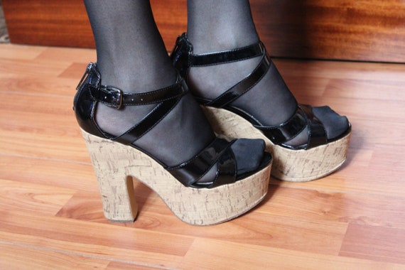 black platform sandals uk