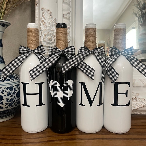 Wine Bottle Decor Etsy