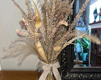 Country Farmhouse Decor | Modern Farmhouse Home Decor | Dried Pampas Decor
