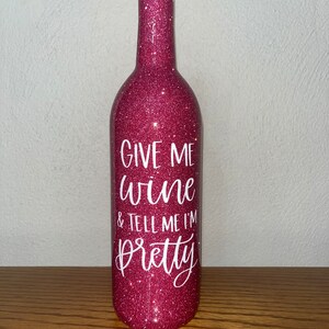 Home Decor | Wine bottle bar decor | Pink decor