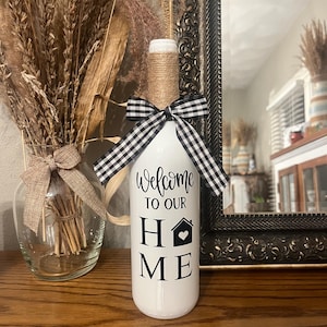 Home Decor | Farmhouse Decor | Wine Bottle Decor