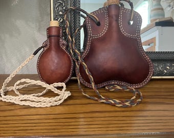 Genuine Leather Flask