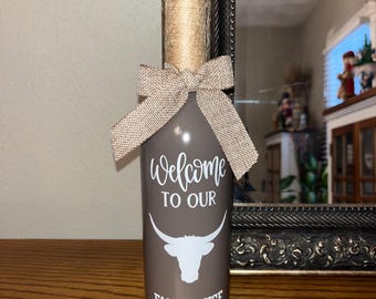 Farmhouse Decor | Modern Farmhouse Decor | Wine Bottle Decor (1 bottle)