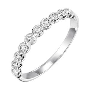 White Gold Diamond Bubble Band