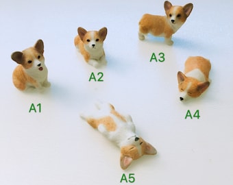 Yellow Corgi Dog Ceramic Small Ornaments Ins Wind Desktop Decorations Birthday Gift Handmade Toy Ornaments Statue Model H-2020-8-6 Yellow Corgi Dog Ceramic Small Ornaments Ins Wind Desktop Decorations Birthday Gift Handmade Toy Ornaments Statue Model H-2020-8-6