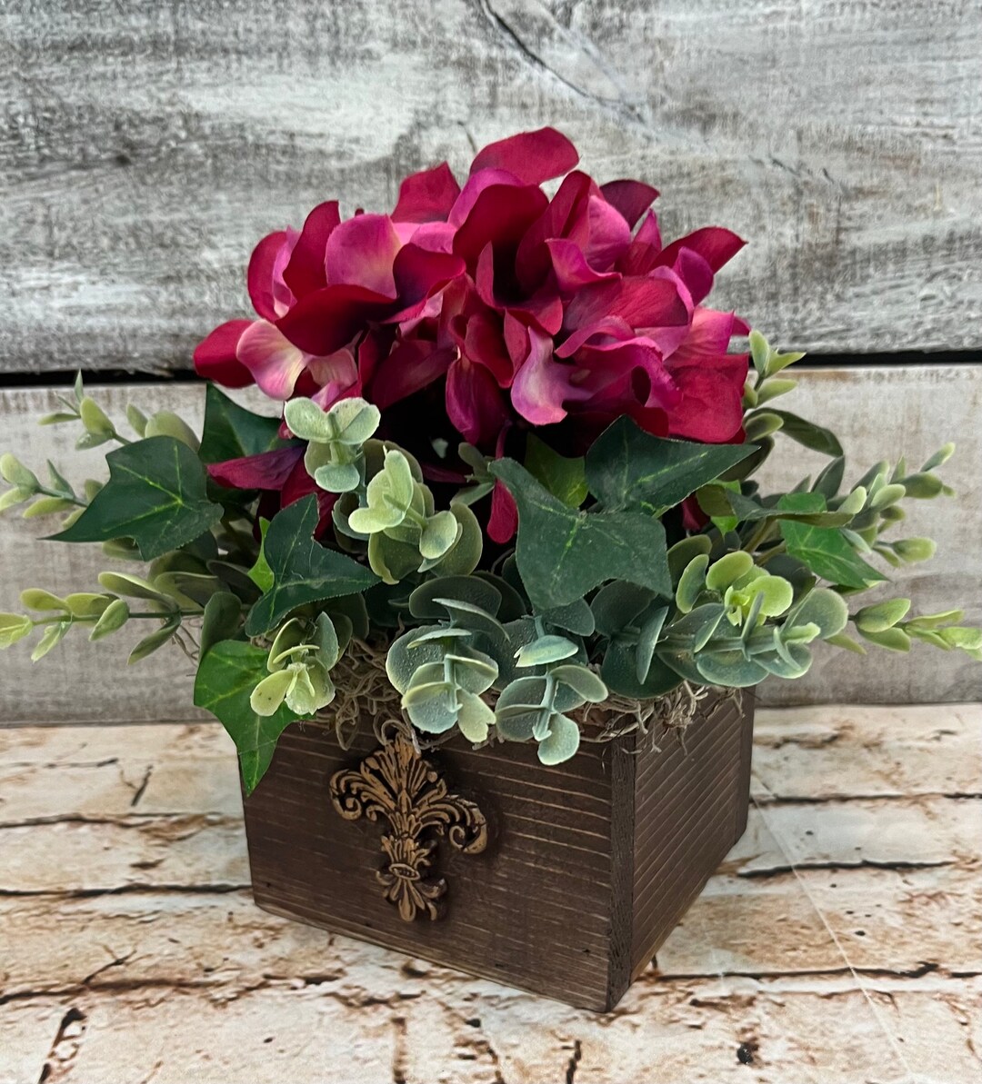Fall Centerpiece, Fall Flower Decor, Wooden Box Fall Centerpiece, Fall