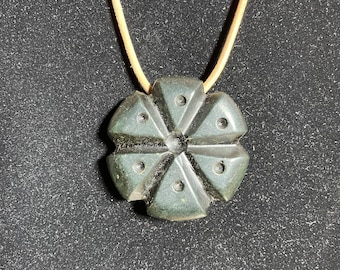 Guatemalan Jade Peyote Pendant Necklace