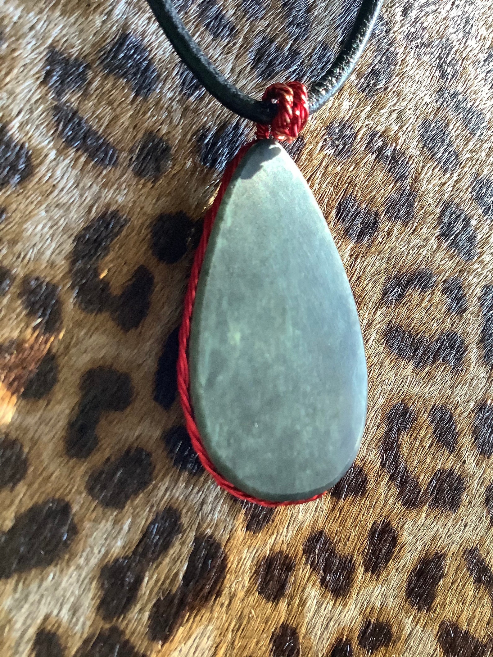 Peacock Obsidian Pendant Necklace Etsy