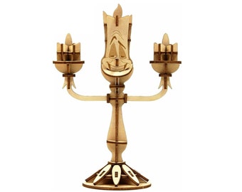 File, Laser candelabro in legno Lumìere