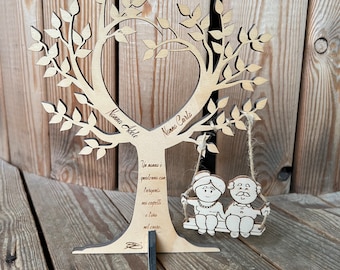 Laser vector file Tree Grandparents Swing