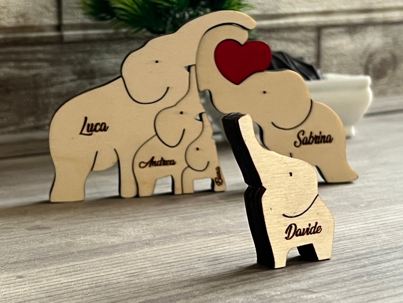 Laser Vector File FULL Elephant Family - Etsy