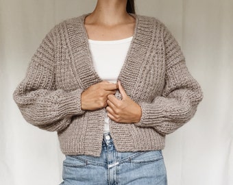 Knitting pattern - The Big Cardigan - ENGLISH - PDF - digital download