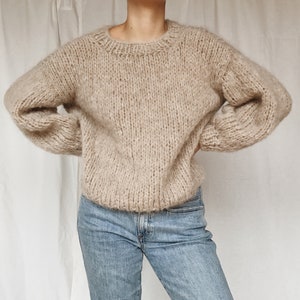 Breipatroon voor een grof gebreide trui (PDF) | Breipatroon voor een oversized alpaca trui (Duits) | Breipatroon voor een mohair trui | Zachte trui
