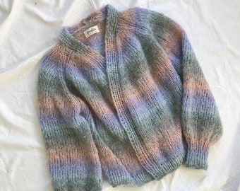 Knitting pattern - The Rainbow Cardigan - German - PDF pattern - digital download