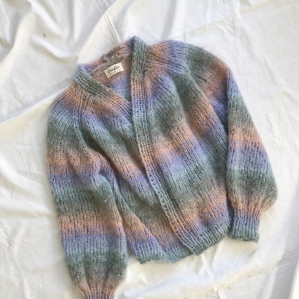 Strickanleitung - Der Rainbow Cardigan - DEUTSCH - PDF Anleitung - digitaler Download