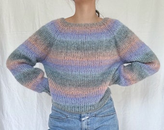 Knitting instructions - The Rainbow Sweater - German - PDF instructions - digital download