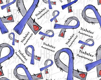 Diabetes Fabric Etsy