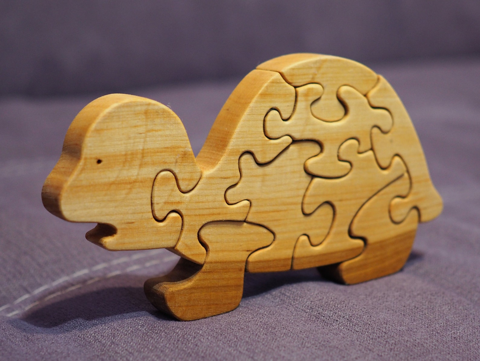 Wooden Puzzle Tortoise Turtle Wooden Handmade Toy Wood Animal Etsy UK