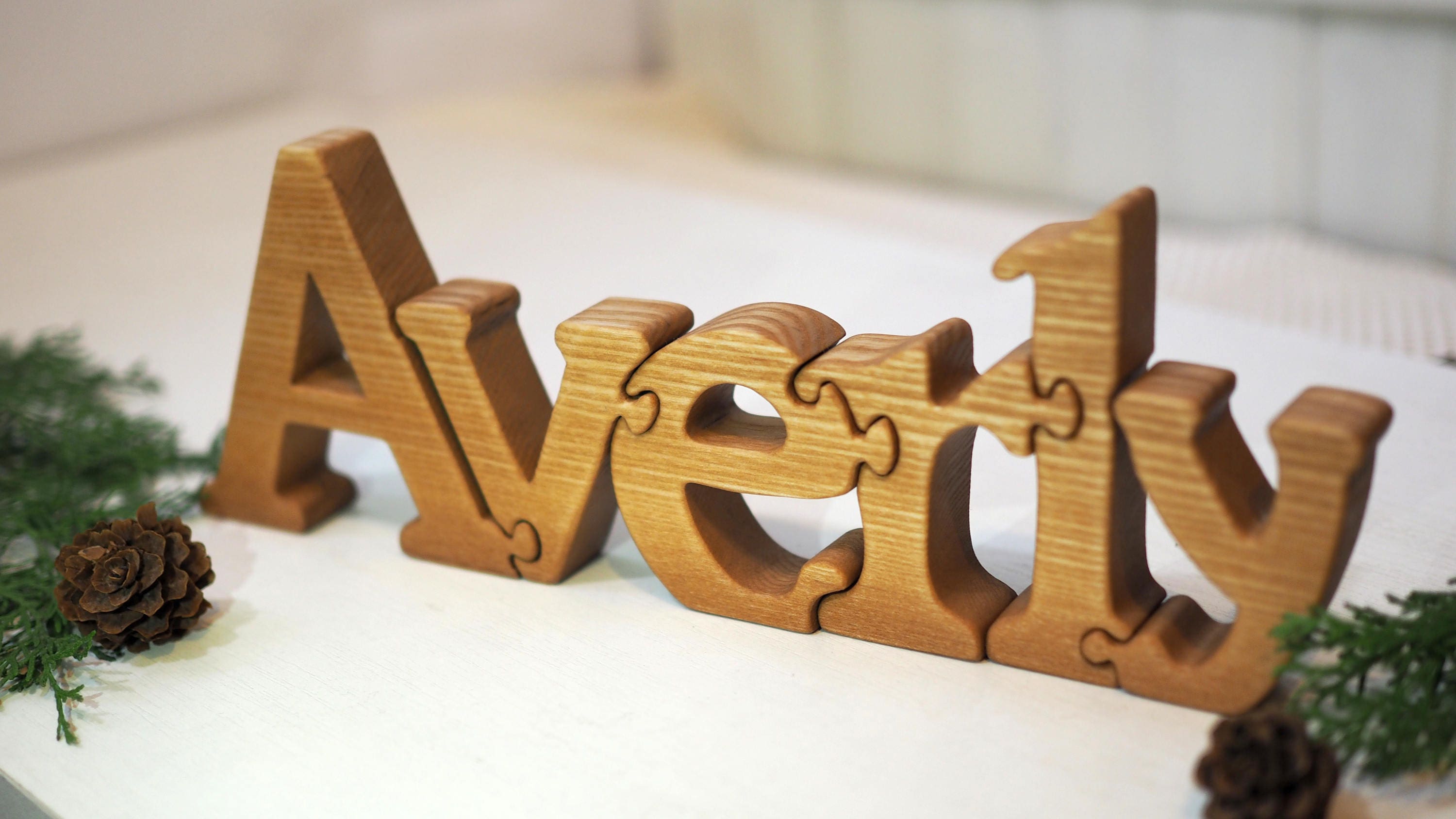 Personalized wooden name puzzle newborn baby birthday gifts Etsy