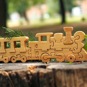 Mini Puzzle 4er Set Vehicles Waldorf Montessori Wooden Etsy