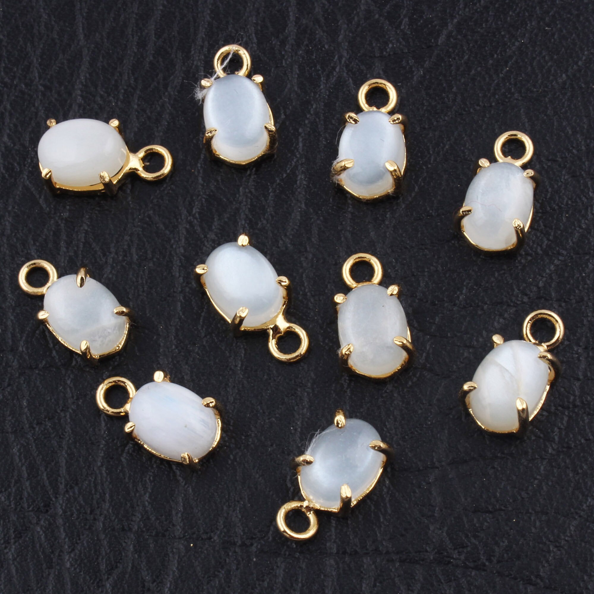 Pierre De Lune Naturelle 0,6 Ct – Non Traitée, Blanc Arc-en-ciel Exclusive, Sans Emballage