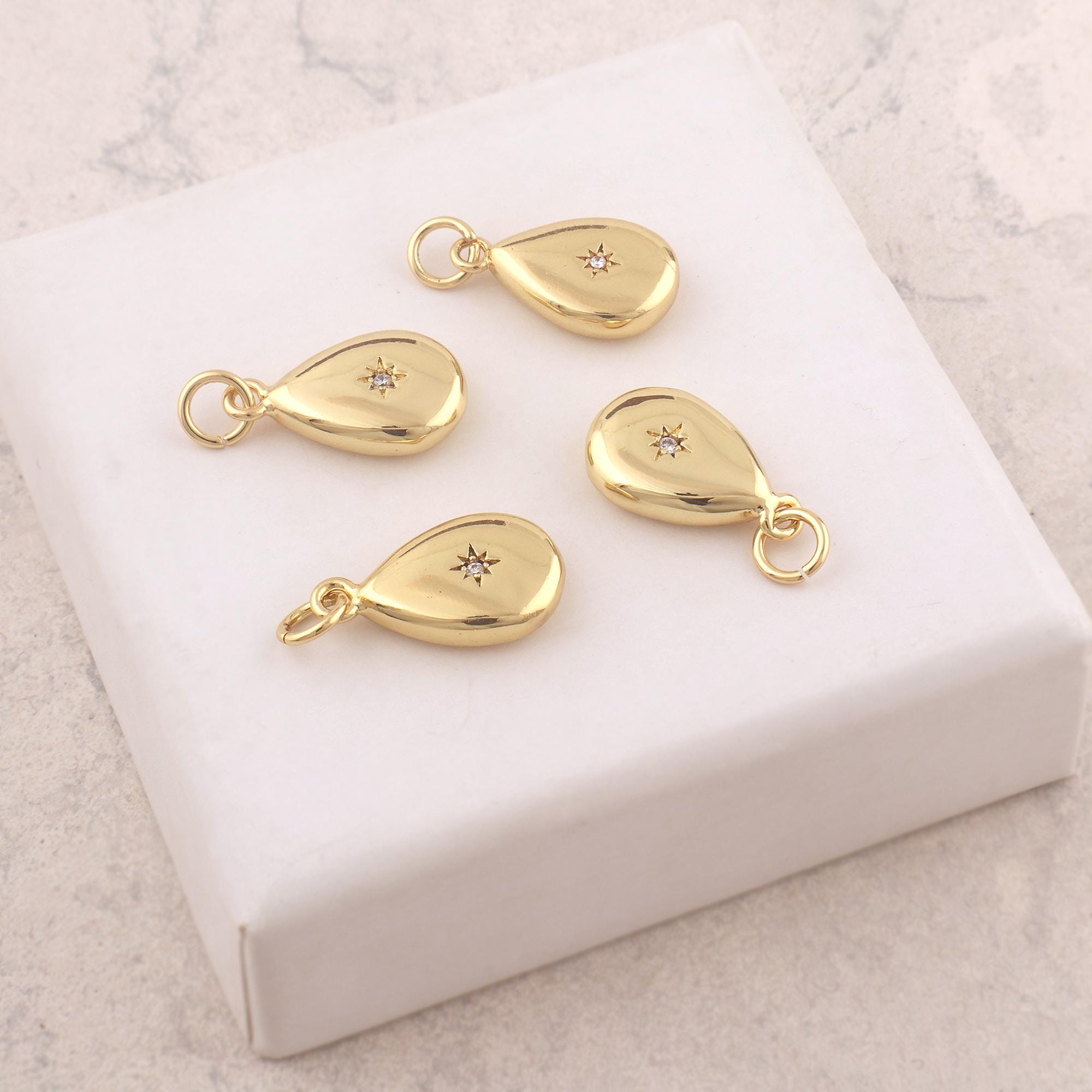Orecchini A Perno Placcati Oro 18 Carati Con Zircone Trasparente Da 6 Mm – Anallergici, Leggeri, Confezione Regalo In Sacchetto Di Organza - 2