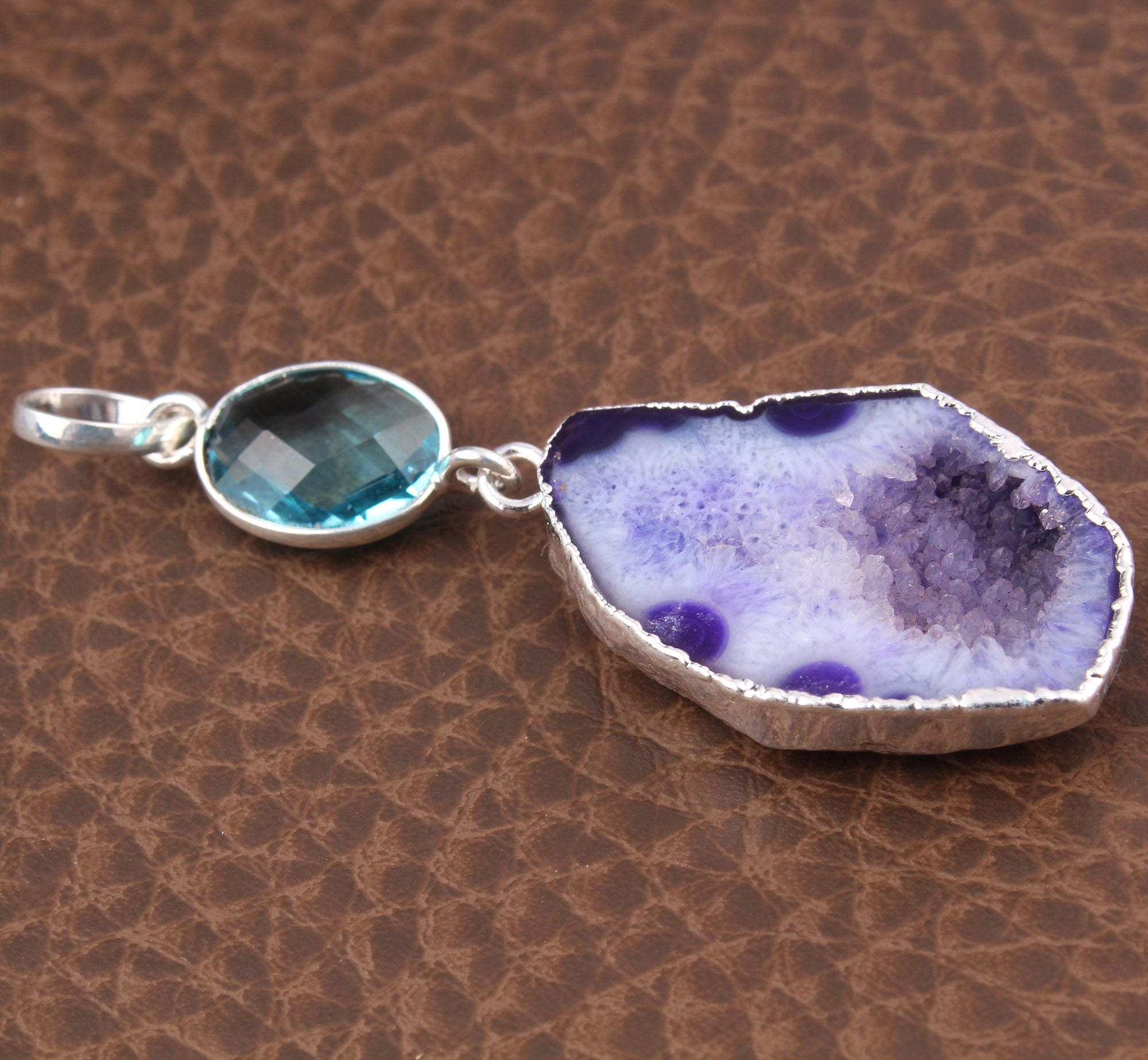 Window Druzy Brown Geode Slice Genuine Geode Druzy With - Etsy