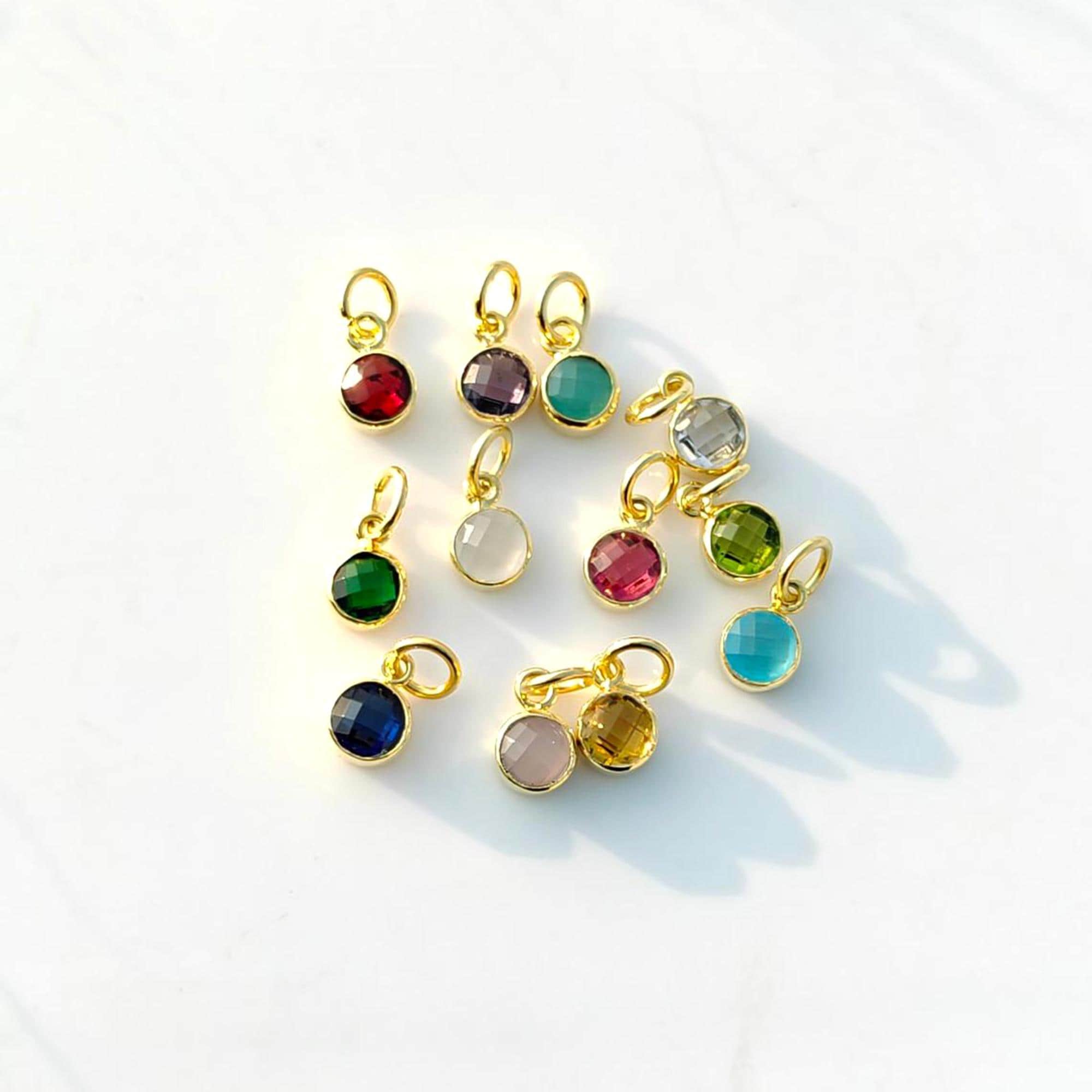 6mm Round December Birthstone Pendant Charm