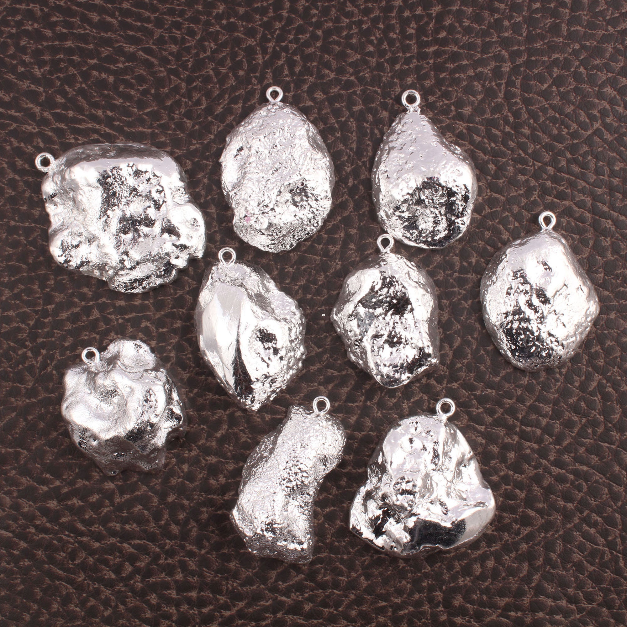 Geode Druzy Connector White Geode Druzy Silver Plated Geode Etsy