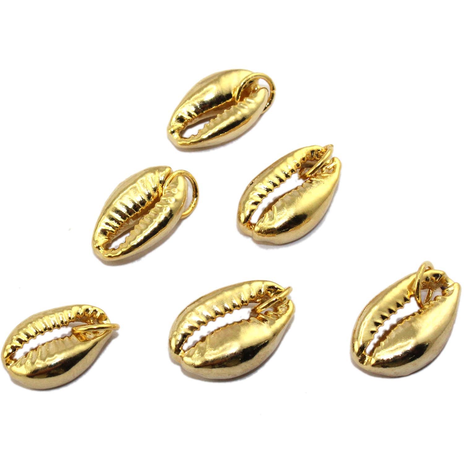 18k Gold Plated Cowrie Shell Charm