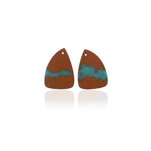 Royston Ribbon Turquoise Earring Pairs | Royston Turquoise Mine Jewelry Gemstone | Fancy Shape Handmade Royston Boulder Turquoise