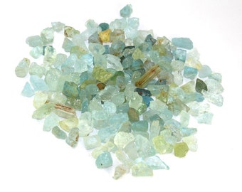 Cristal de aguamarina natural en bruto, piedra de aguamarina sin pulir, gema de aguamarina, piedras de cristal curativas, aguamarina en bruto tallada de 8-12 mm