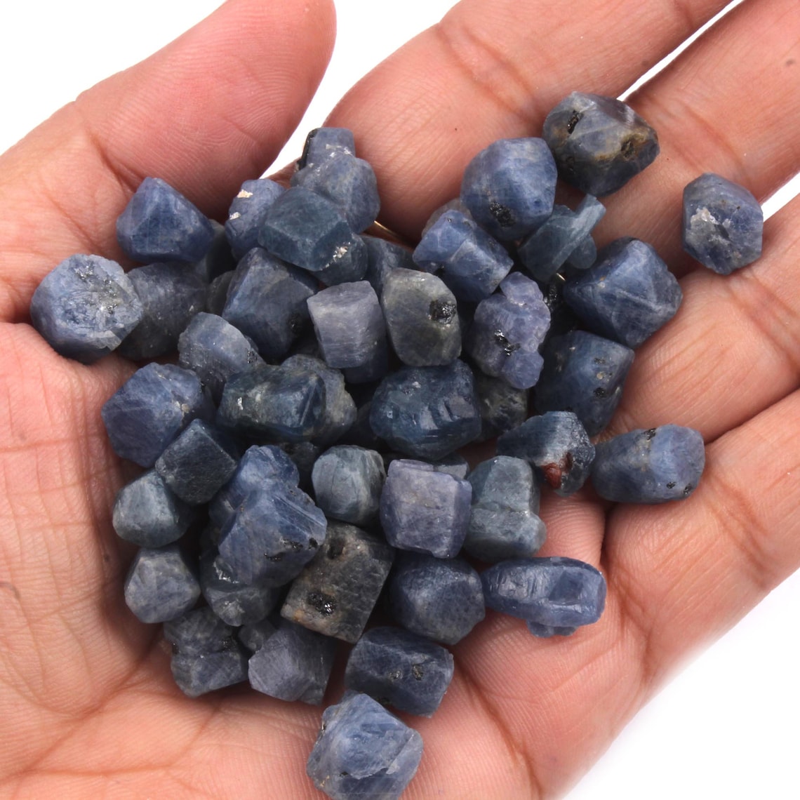 Natural Rough Blue Sapphire Raw Loose Gemstones September Etsy