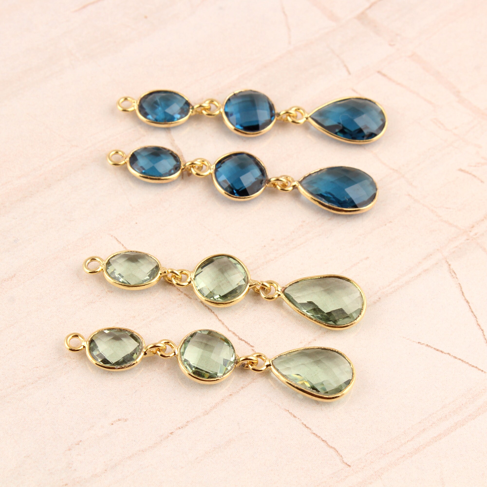 1.0 Carat Bezel-Set Two Stone Diamond Leverback Drop Earrings In Platinum - Foto 4