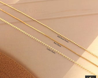 24Kゴールドメッキボールチェーンネックレス：調節可能なゴム