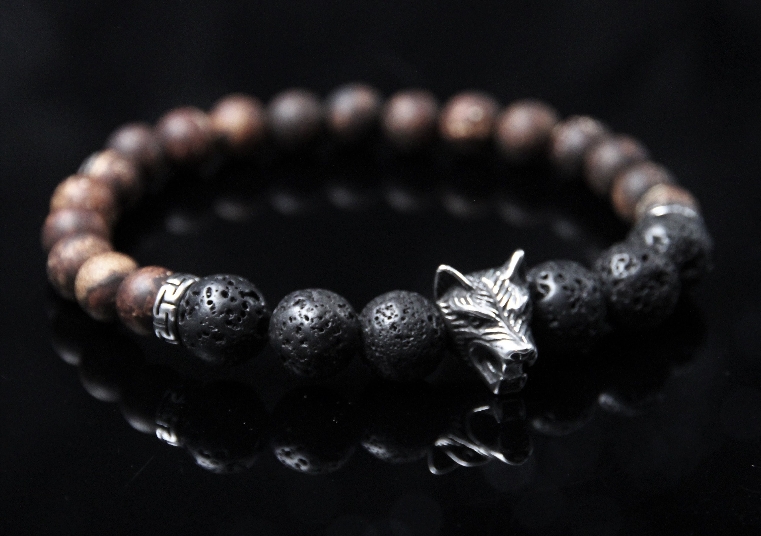Wolf Wrist Band - Etsy