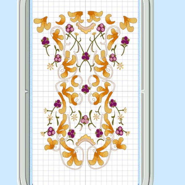 Padme Picnic Stomacher Embroidery File