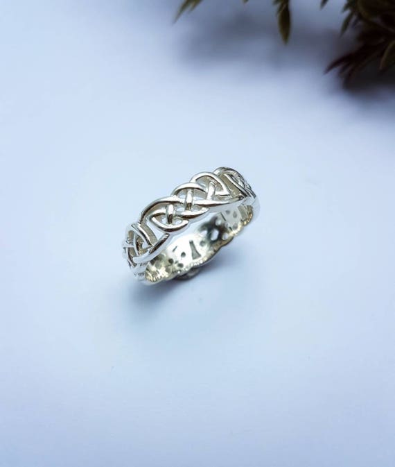 celtic rings for womens silver